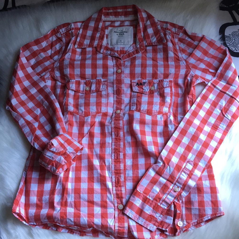 Abercrombie plaid button up Sz Xs